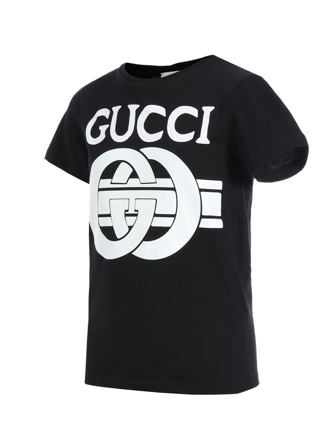 GUCCI t-shirt GG black for boys| NICKIS.com