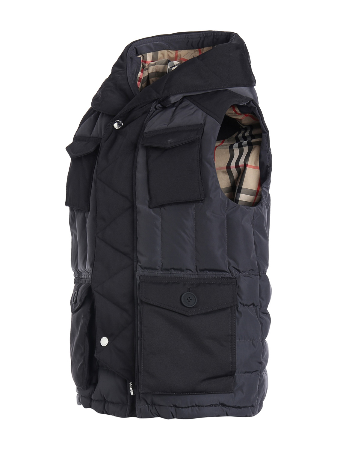 burberry vest kids grey