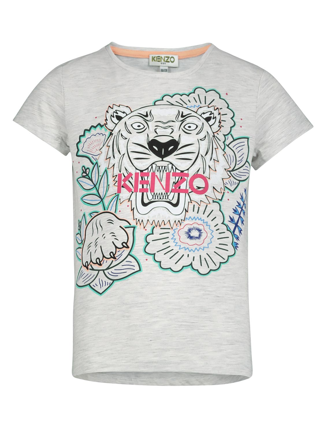 Kenzo T Shirt Tiger Grau Fur Madchen Nickis Com