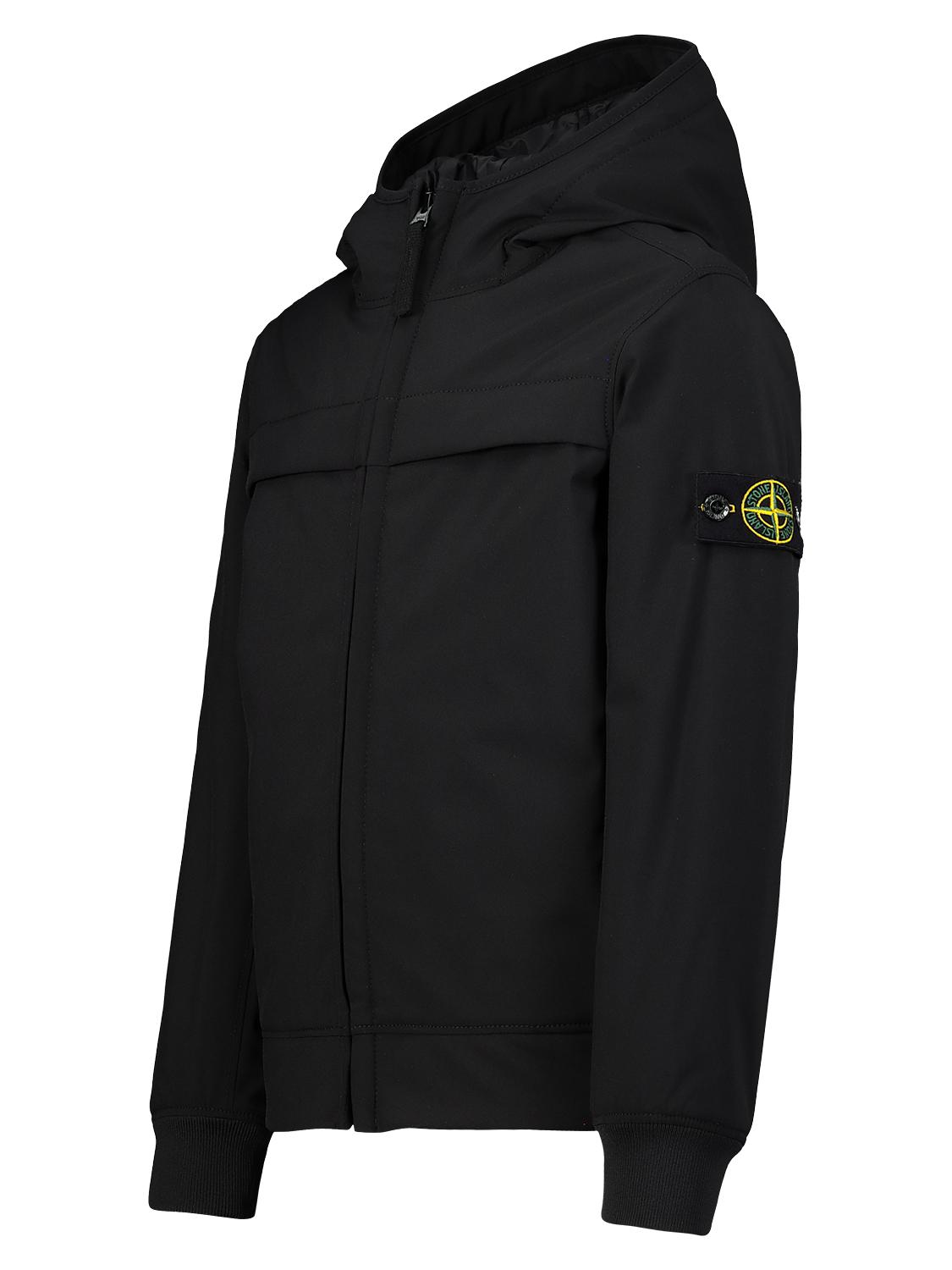 STONE ISLAND JUNIOR jas in Zwart voor jongens