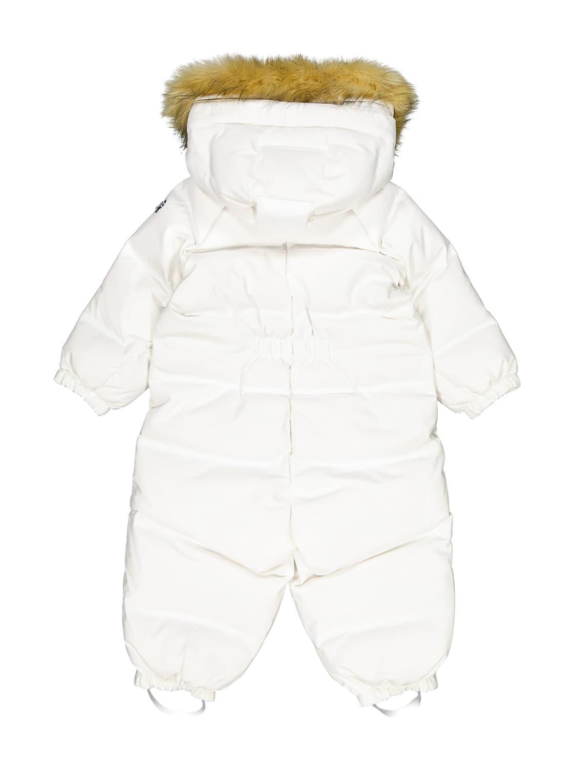 all white snowsuit