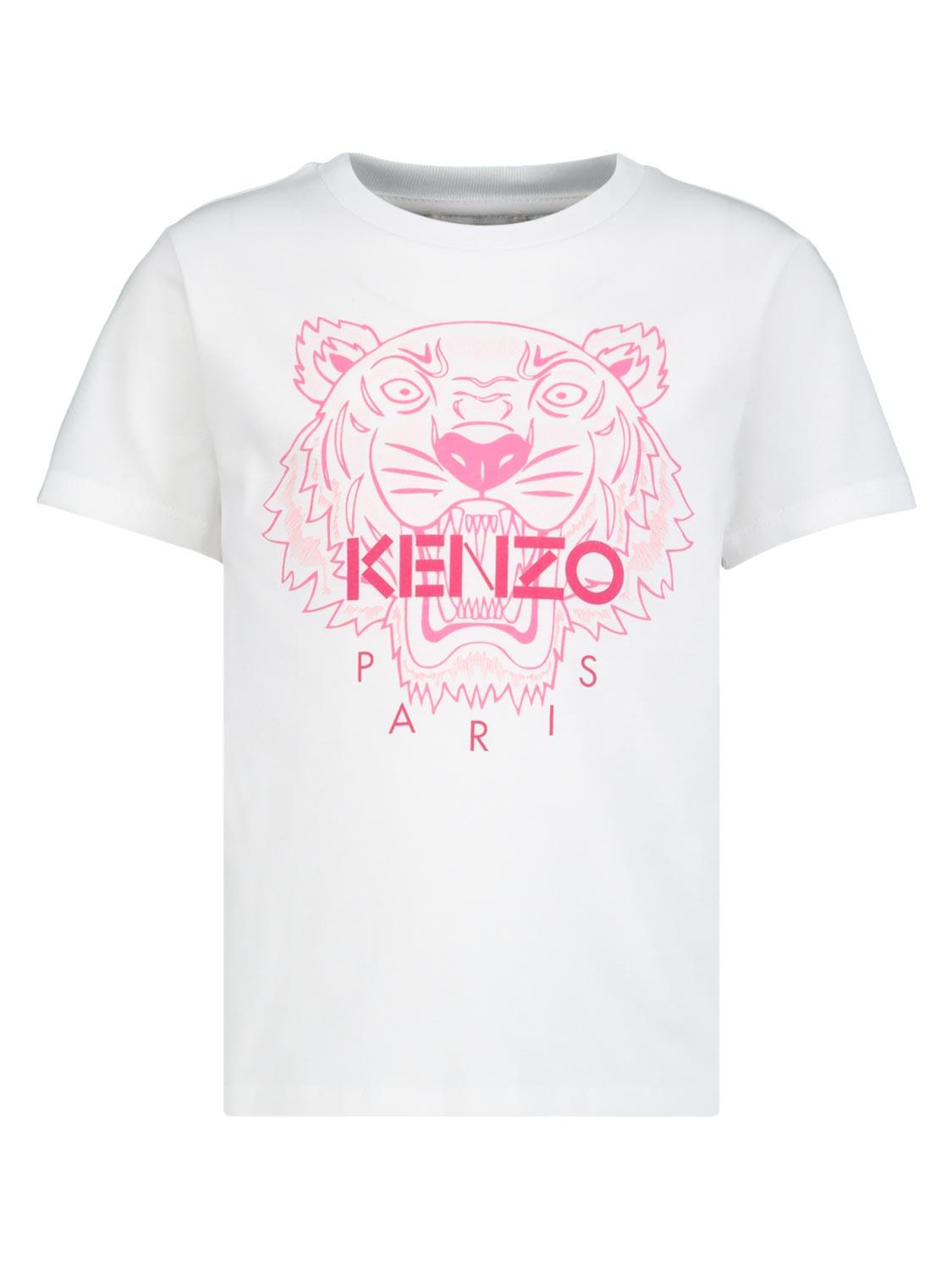 Kenzo T Shirt Tiger Weiss Fur Madchen Nickis Com