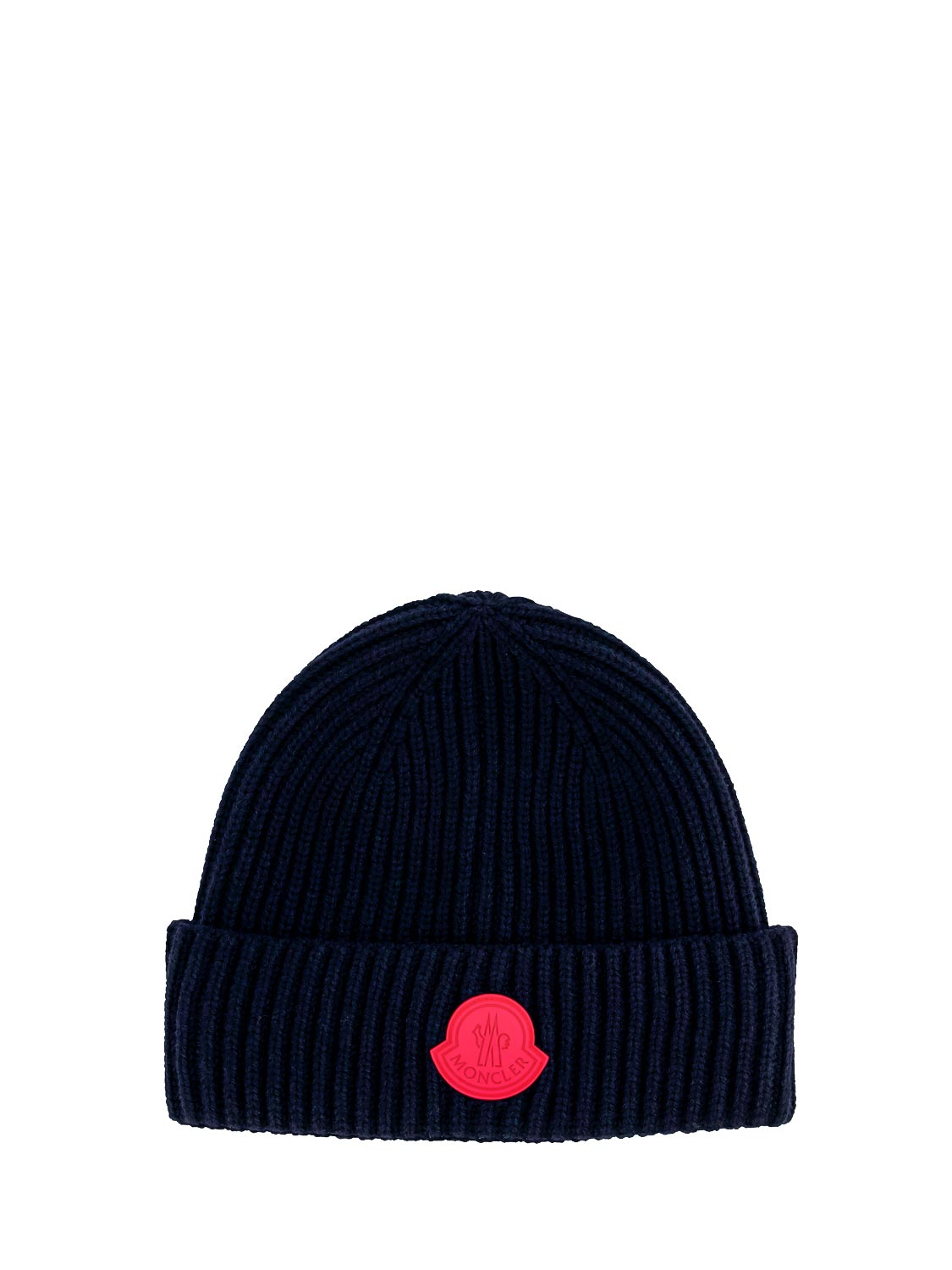 blue moncler beanie