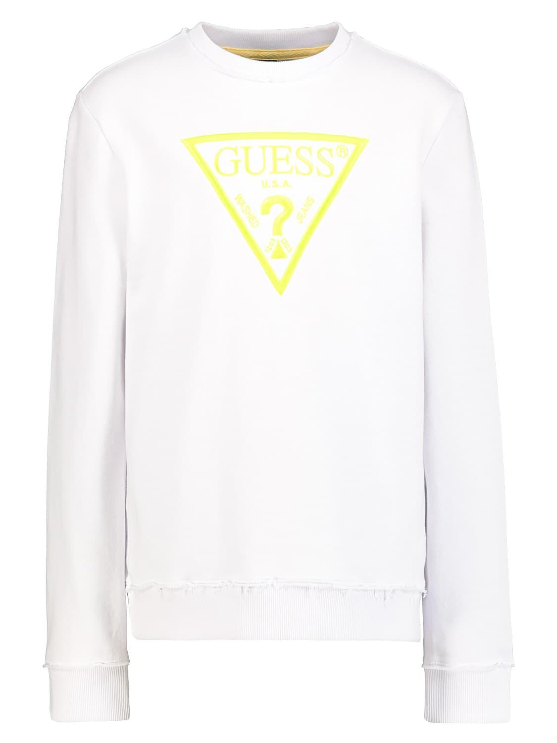 white guess sweater