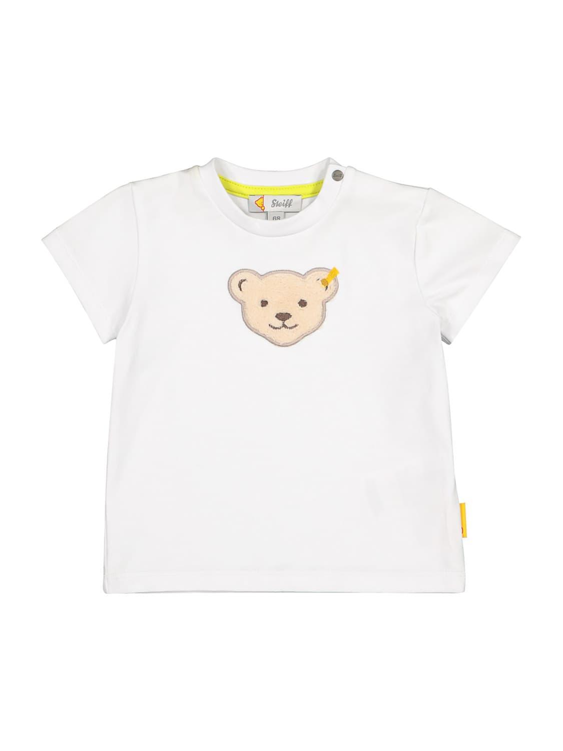 STEIFF T shirt White For Boys NICKIS Steiff t shirt white for boys nickis
