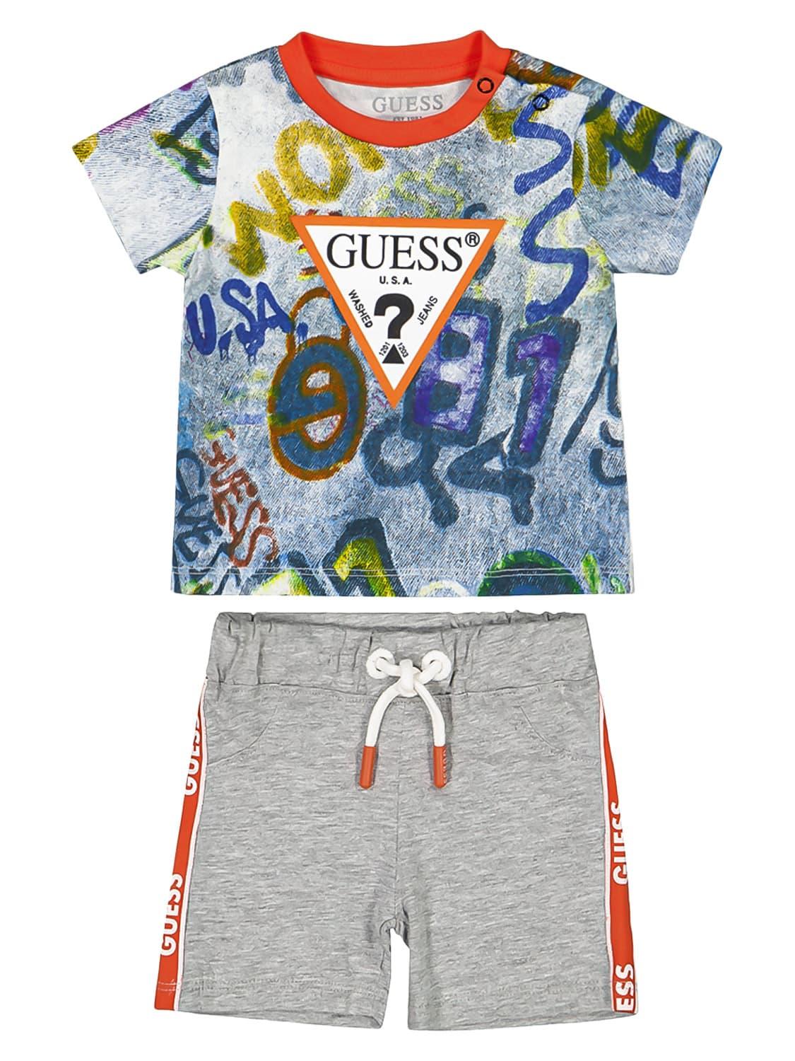 GUESS clothing set Blue for boys