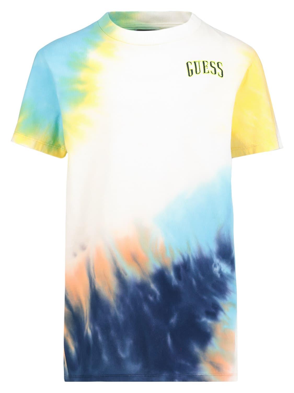 GUESS t-shirt blue for boys | NICKIS.com
