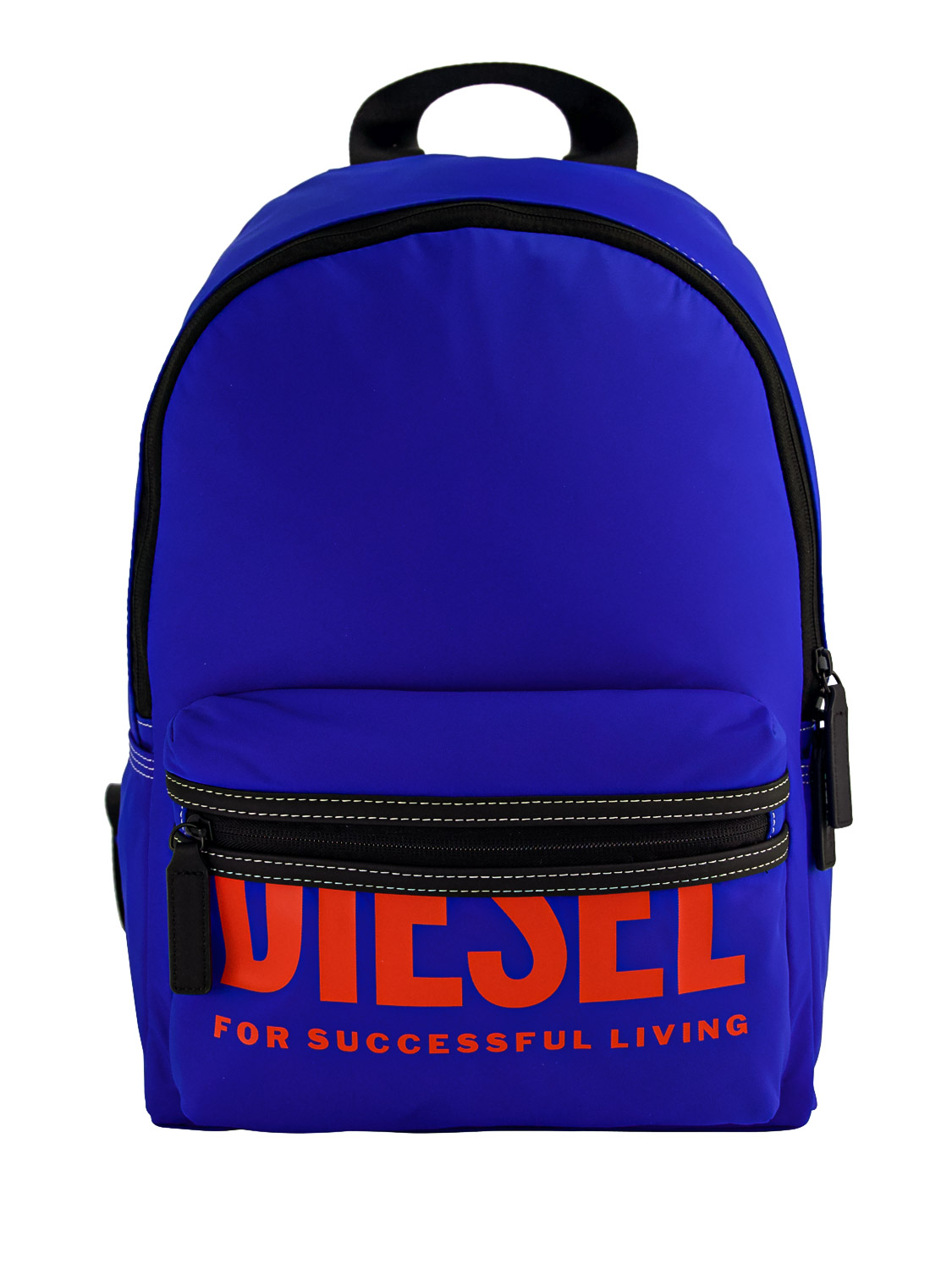 Click to view more detailed imagery on our partner's website Diesel Kids' Contrasting Logo Print Backpack In Blue