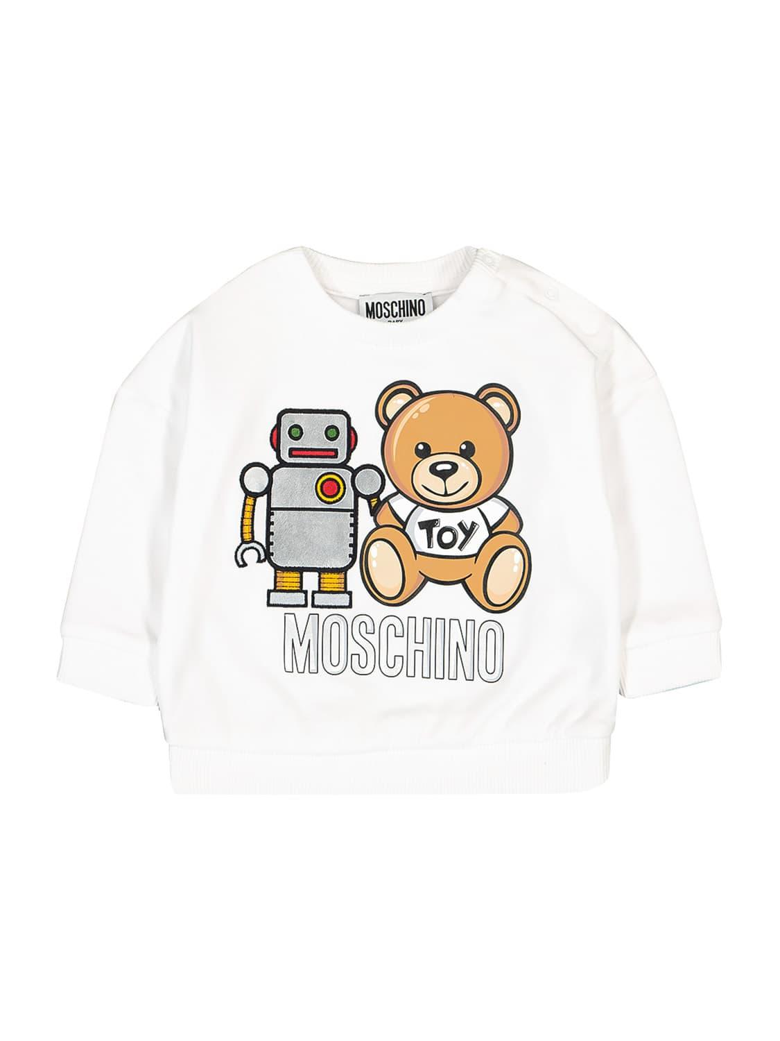 moschino sweatshirt white