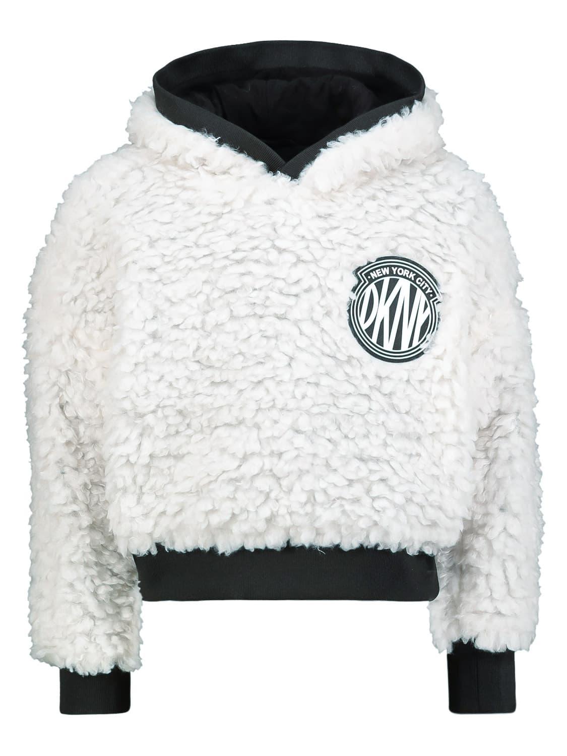 White dkny hoodie Clearance