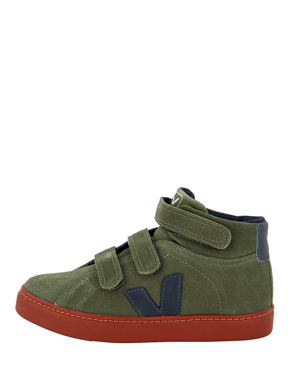 VEJA sneakers SMALL-ESPLAR-MID SUEDE MUD in groen | NICKIS.com