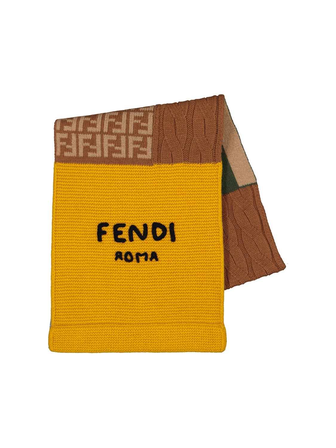Fendi Kids Unisex Scarves In Navy