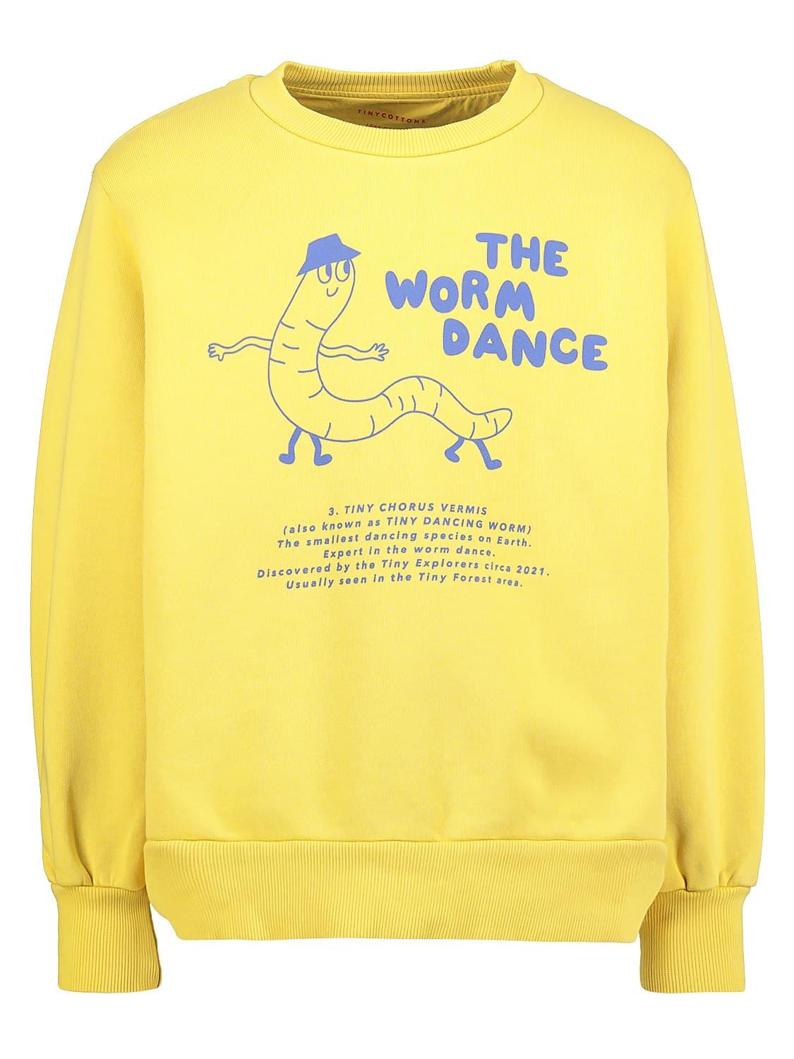TINYCOTTONS Sweatshirt WORM DANCE Yellow | NICKIS.com