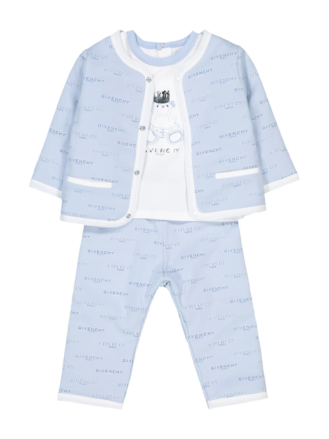 Givenchy Babies' Kids Jogging Suit For Unisex In Blue ModeSens