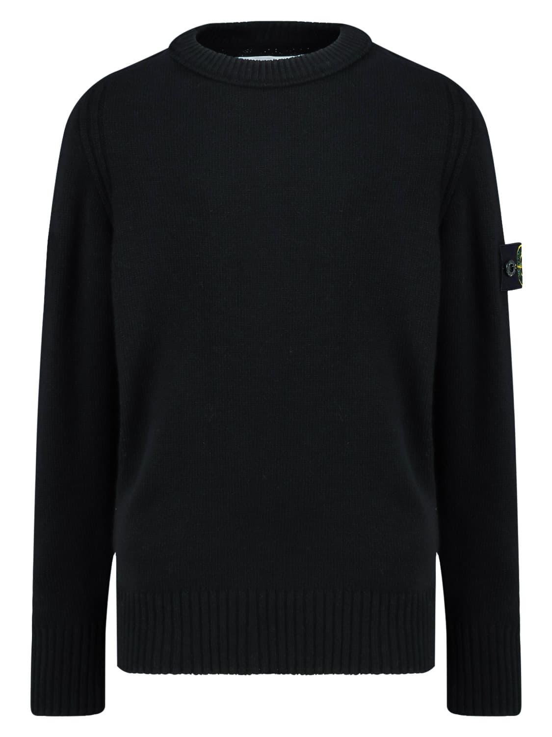 black stone island jumper kids