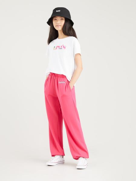 Pantalon Jogging Levi's Fille – Taille Élastique Avec Cordon, Poignets Côtelés – 89% Coton – Confort Décontracté