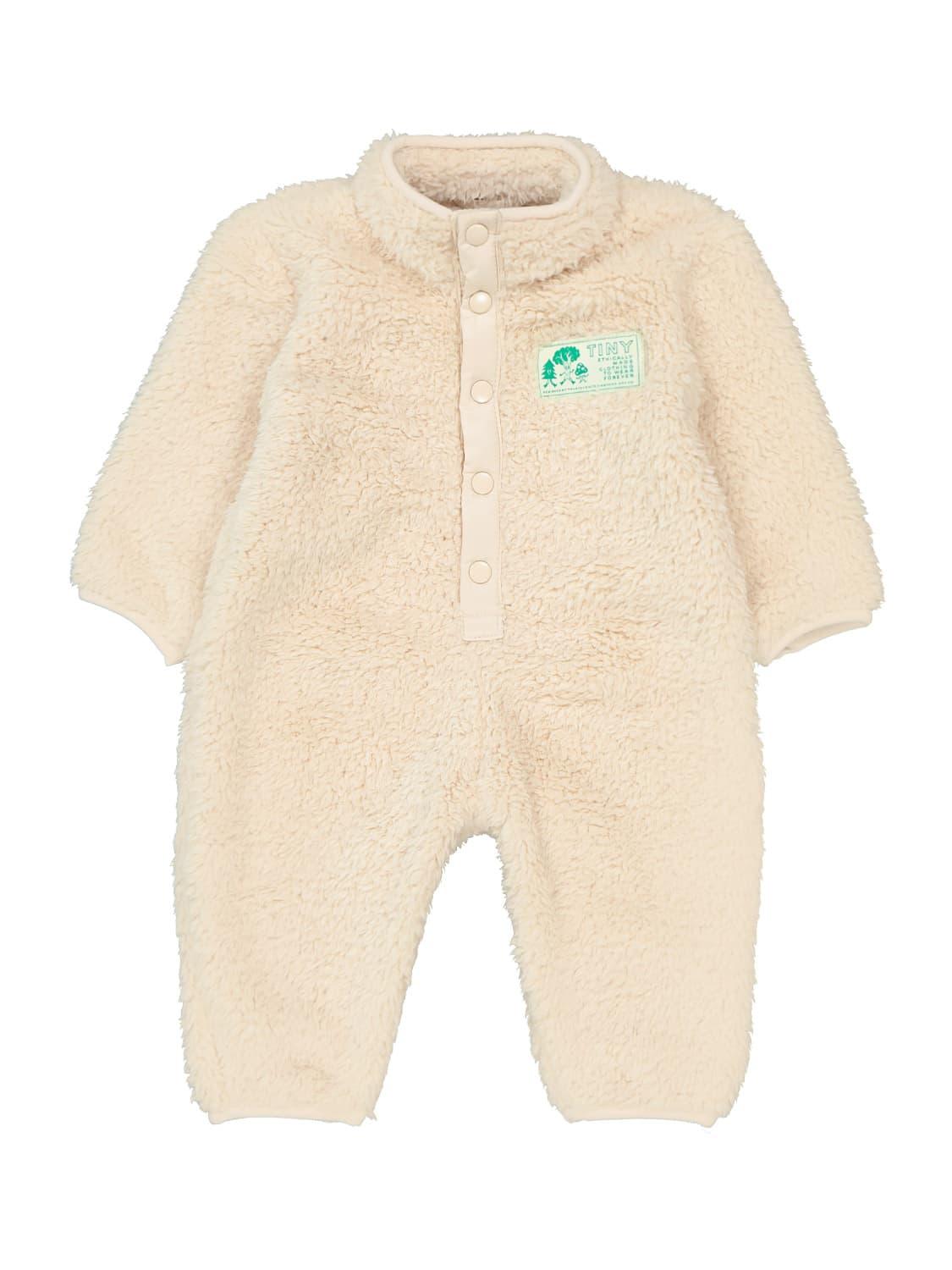 TINYCOTTONS babygrow POLAR SHERPA Beige