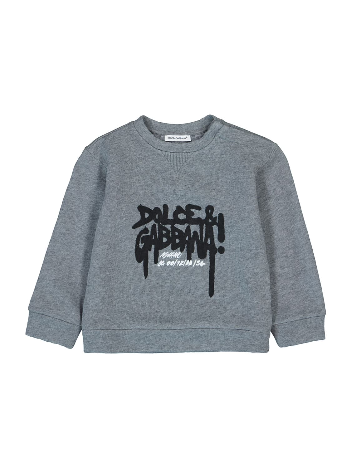 Click to view more detailed imagery on our partner's website Dolce & Gabbana Babies' Kids Sweatshirt For Boys In Grey