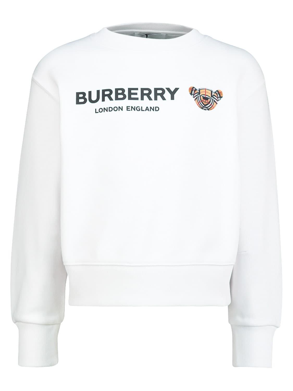 BURBERRY Sweatshirt ZIA BEAR white for girls | NICKIS.com