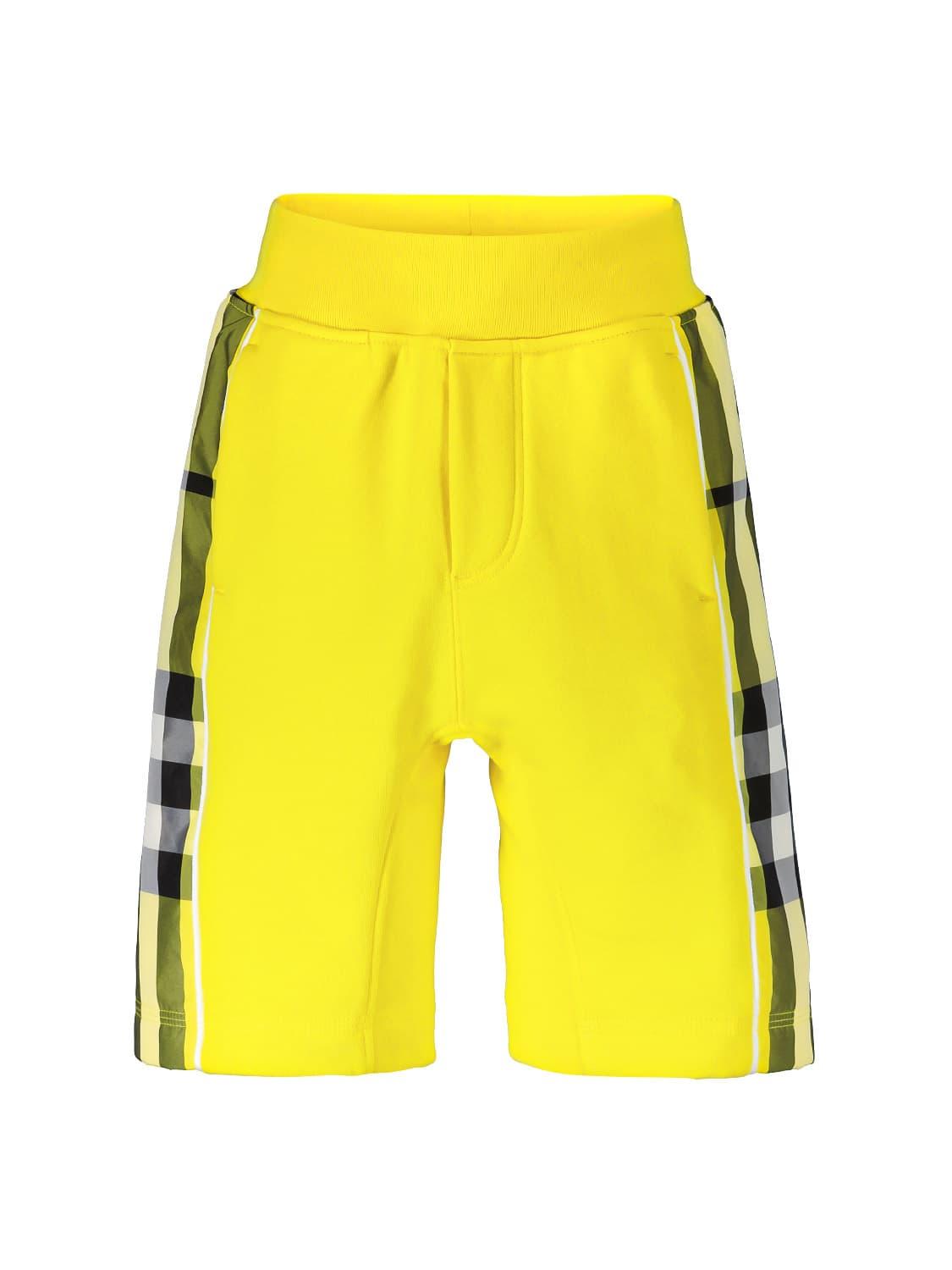 BURBERRY Shorts GRAHAM Yellow for boys