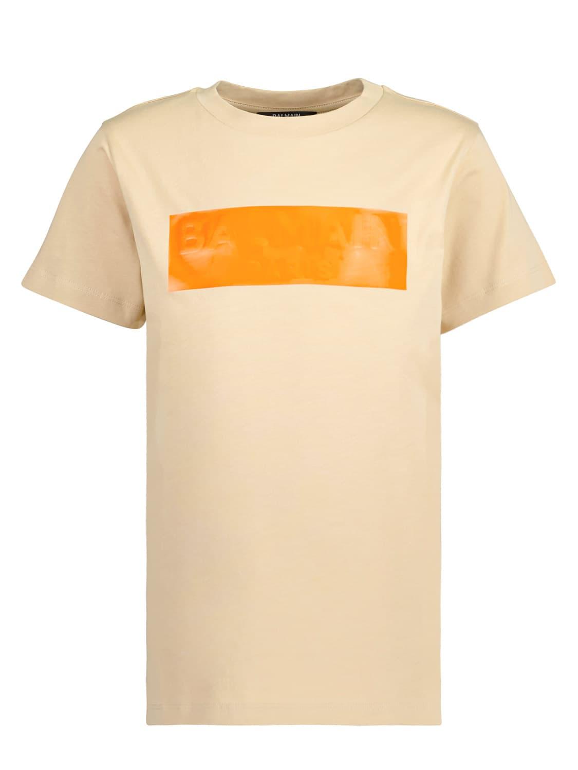 BALMAIN t-shirt beige for boys | NICKIS.com