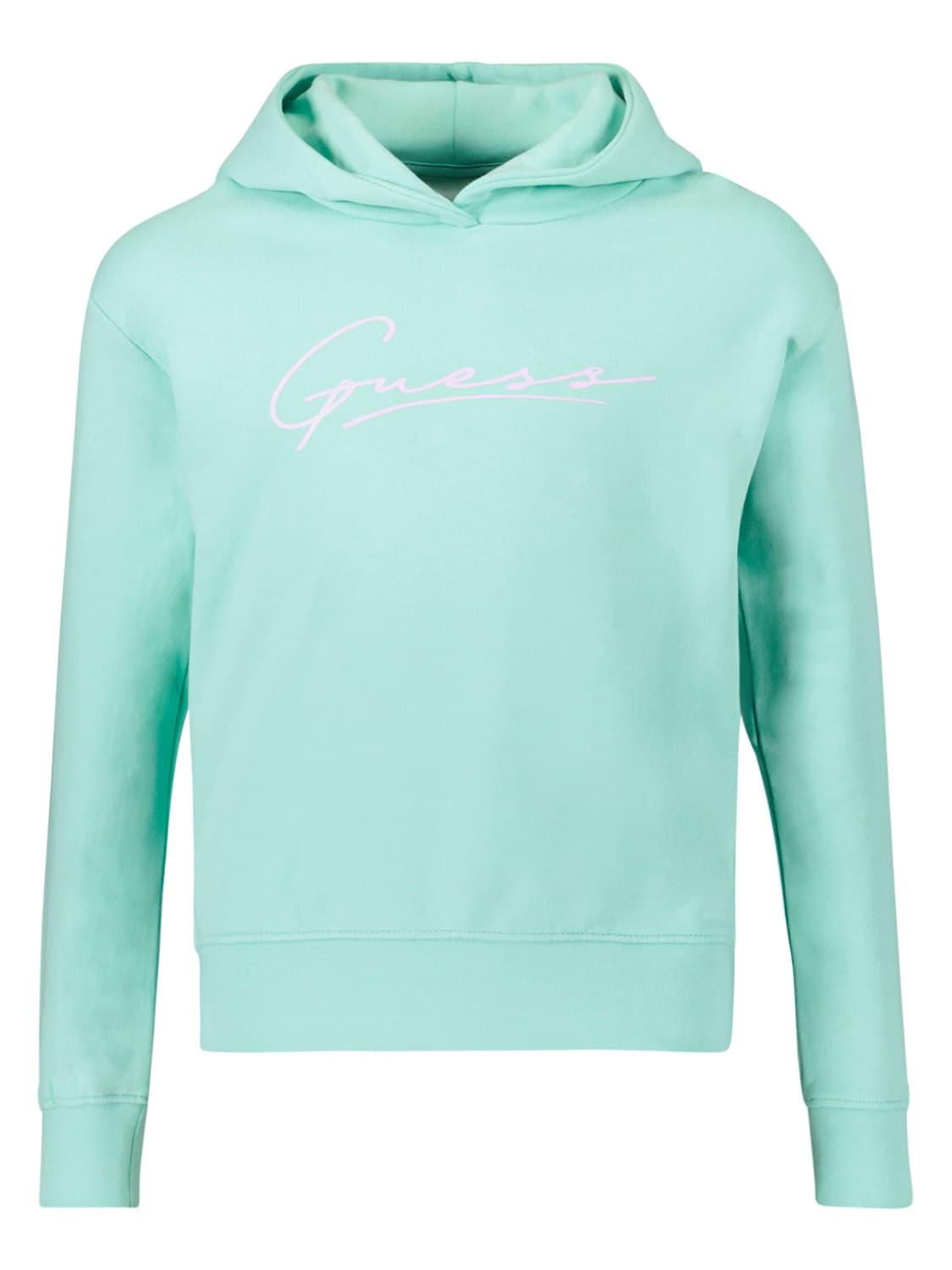 GUESS hoodie Turquoise for girls 
