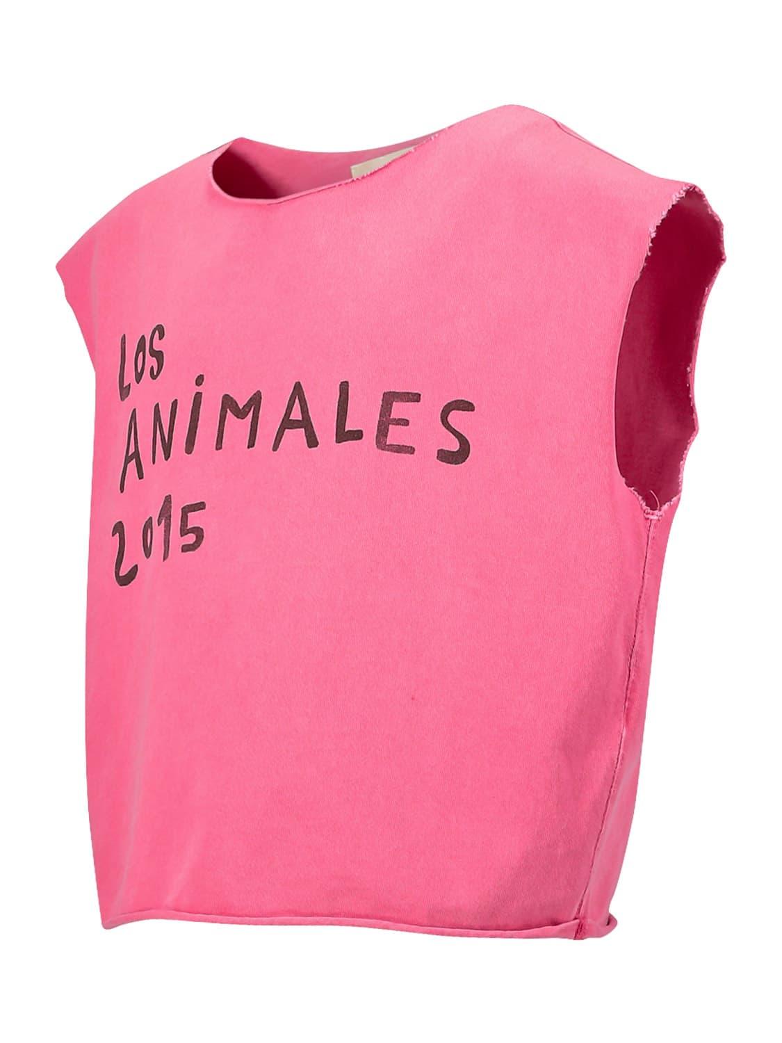 The Animal Observatory Prawn Kids T-Shirt Pink Los Animales