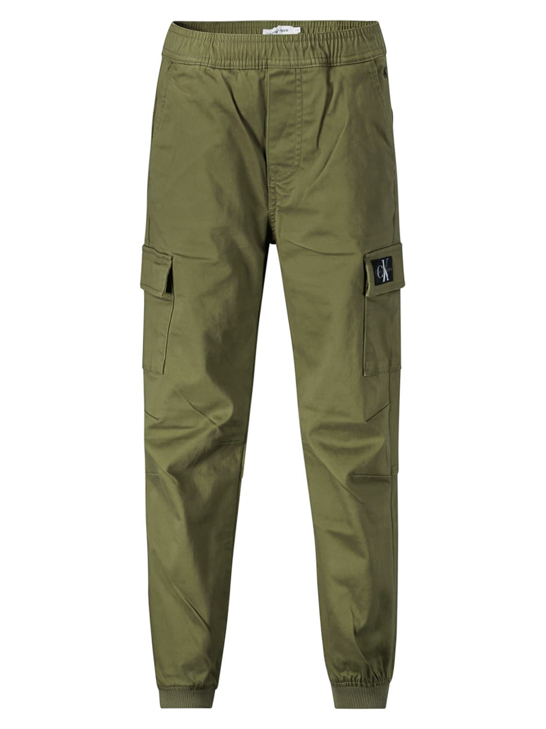 Calvin Klein Kids Cargo Trousers For Boys In Olive Green ModeSens