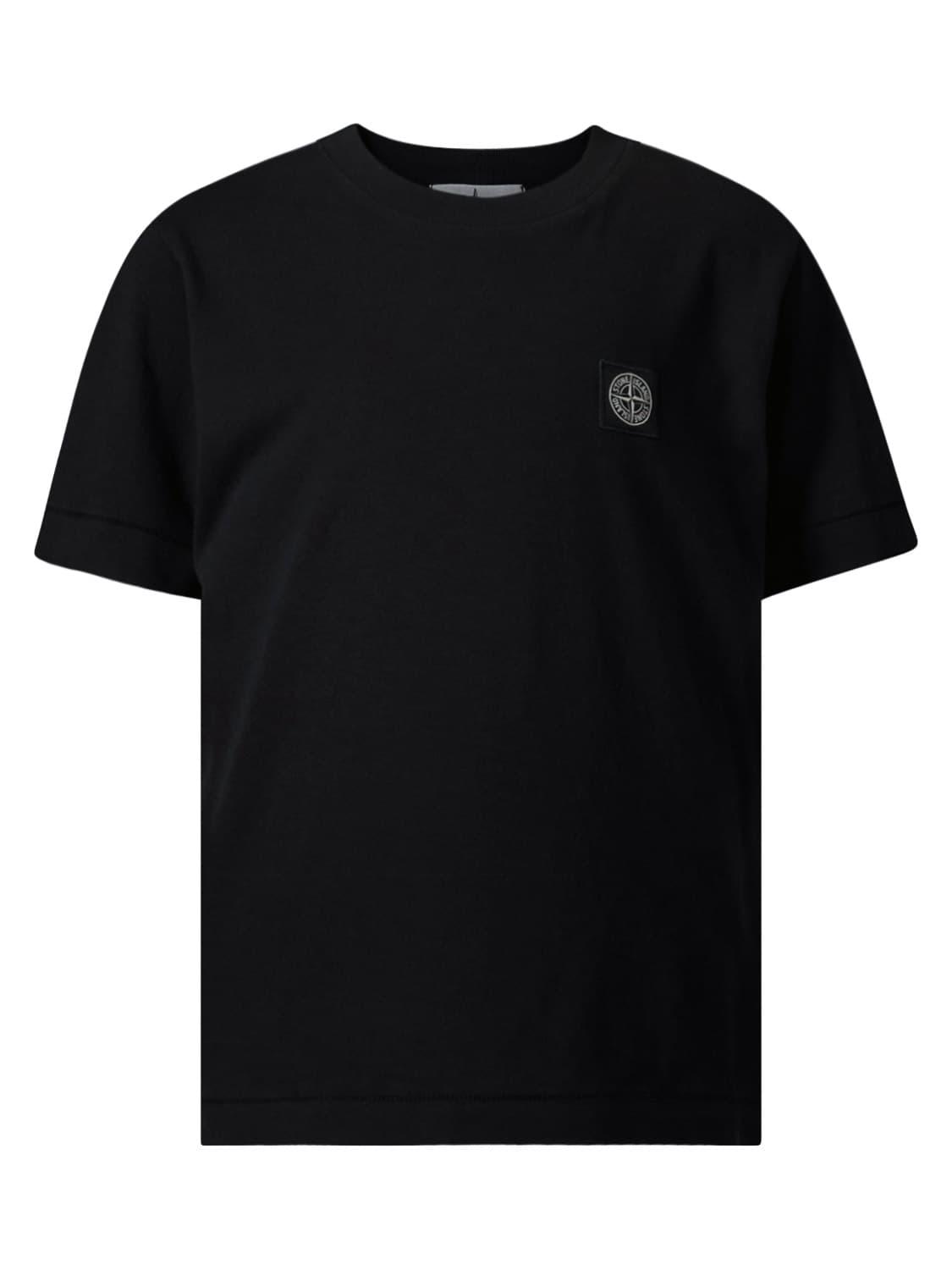 STONE ISLAND JUNIOR tshirt Black for boys