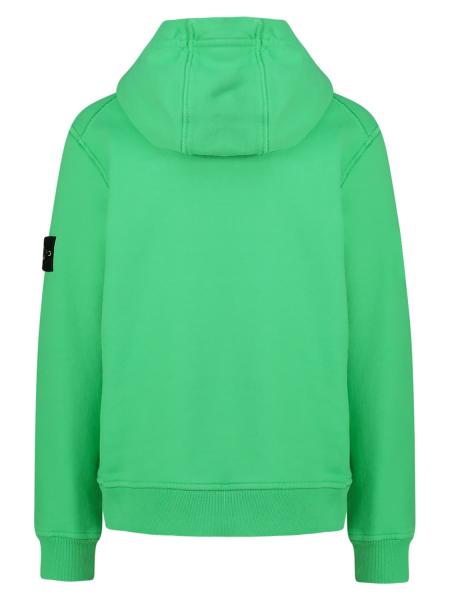 STONE ISLAND JUNIOR hoodie Green for boys | NICKIS.com