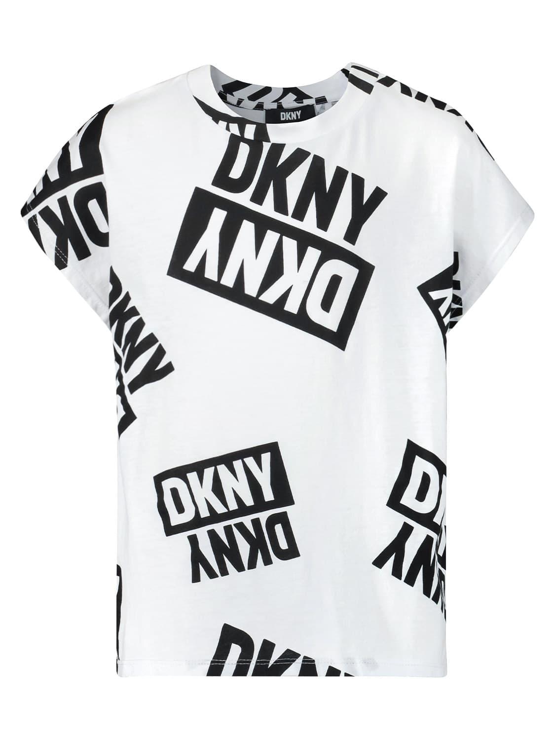 DKNY t-shirt White for girls | NICKIS.com