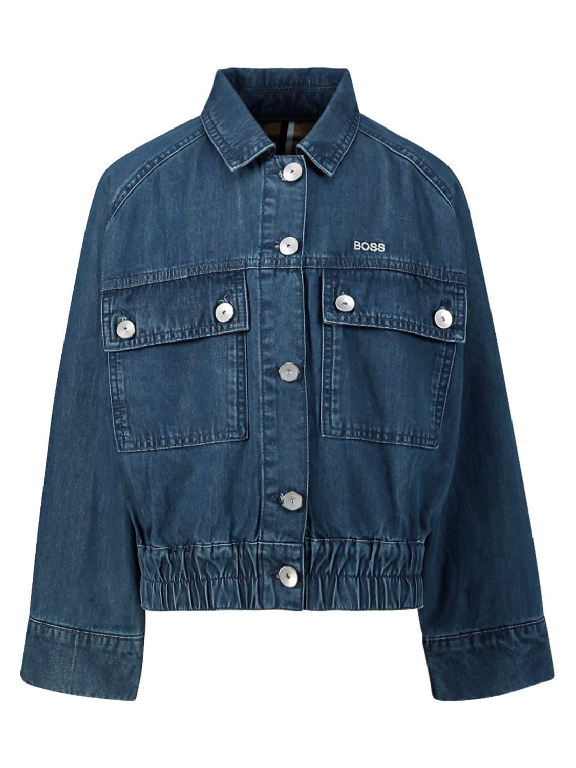 BOSS jacket Blue for girls