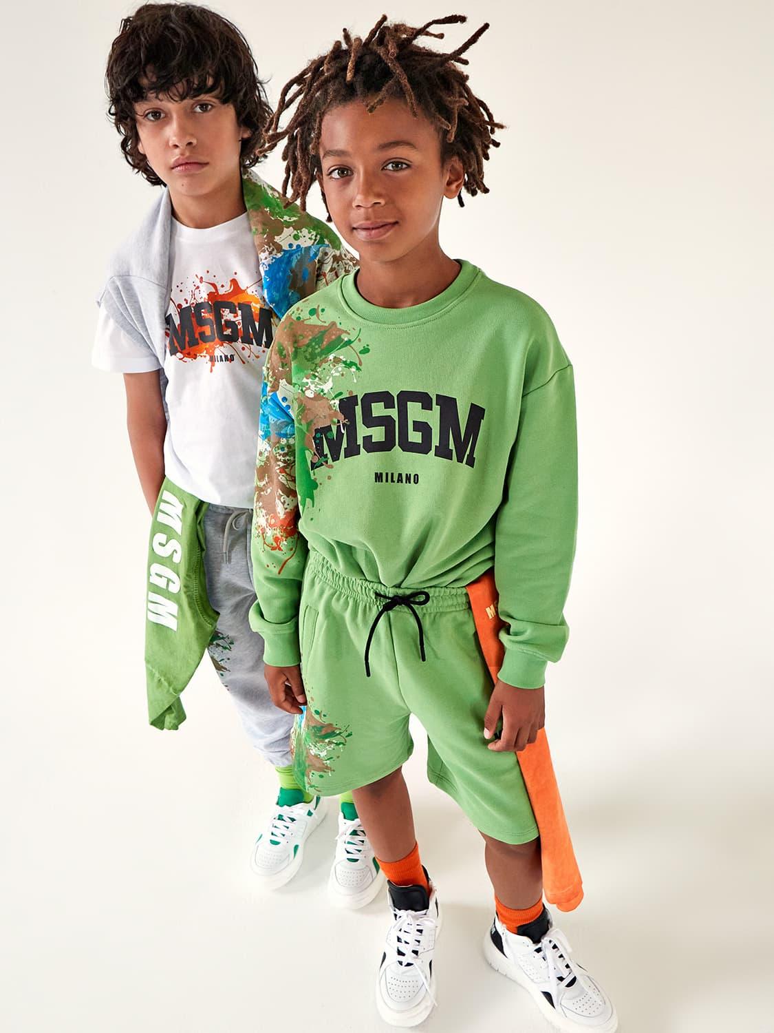 Msgm Boys Pants Anthracite main image 1