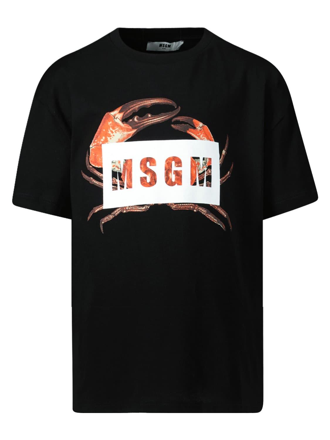 Msgm Childrens Girls In T Shirt Black main image 1