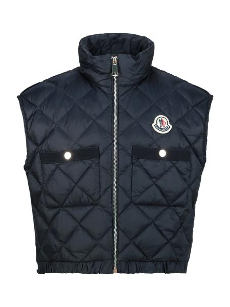 MONCLER ENFANT Weste Garonna Marineblau für Mädchen | NICKIS.com