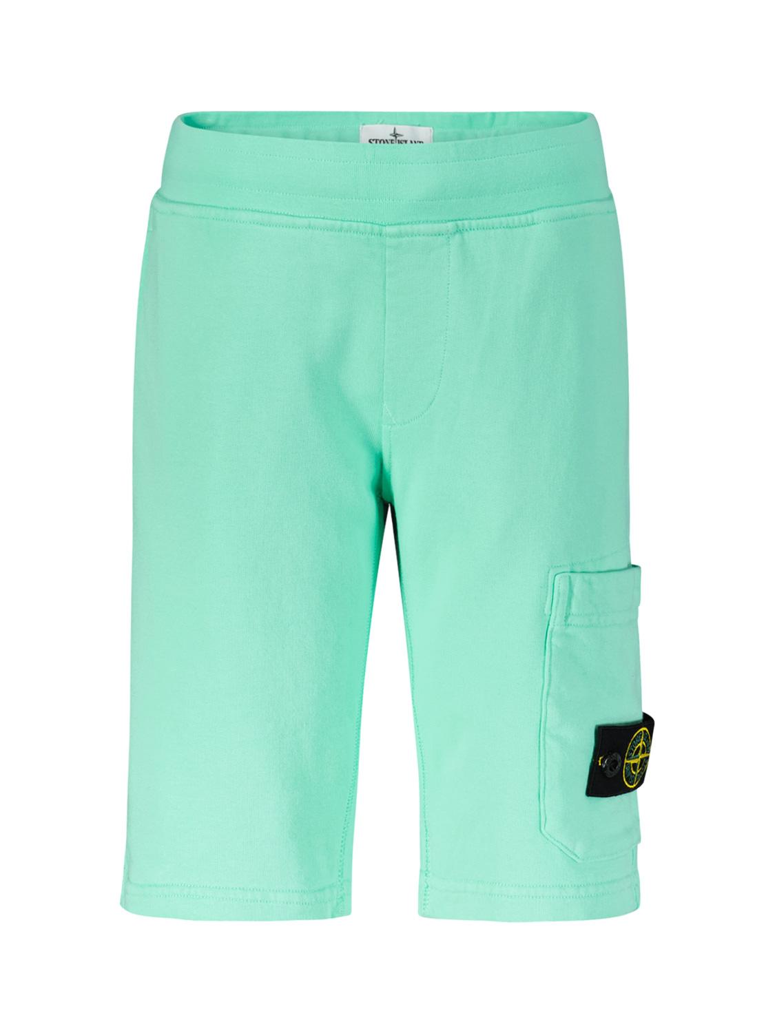 STONE ISLAND JUNIOR Shorts Green for boys